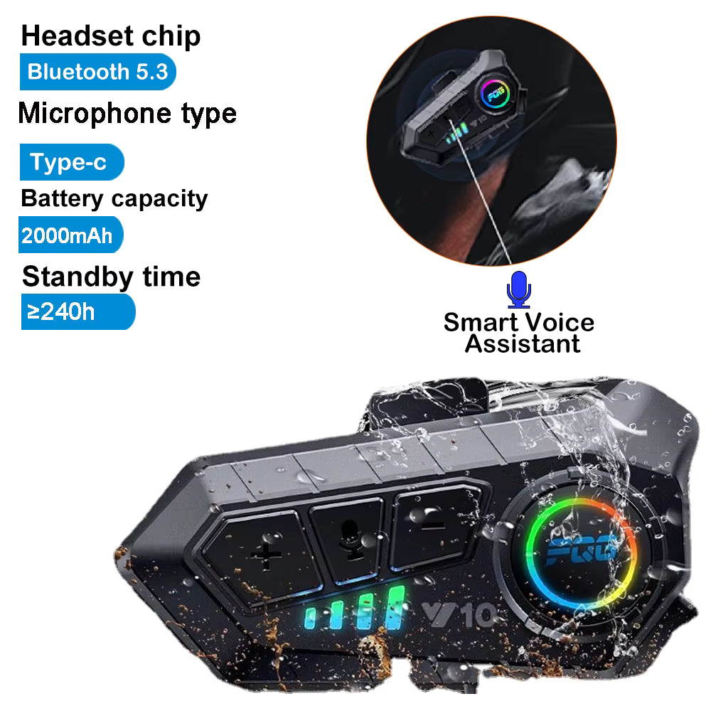 Bluetooth 5.3 Helmet Headset Wireless