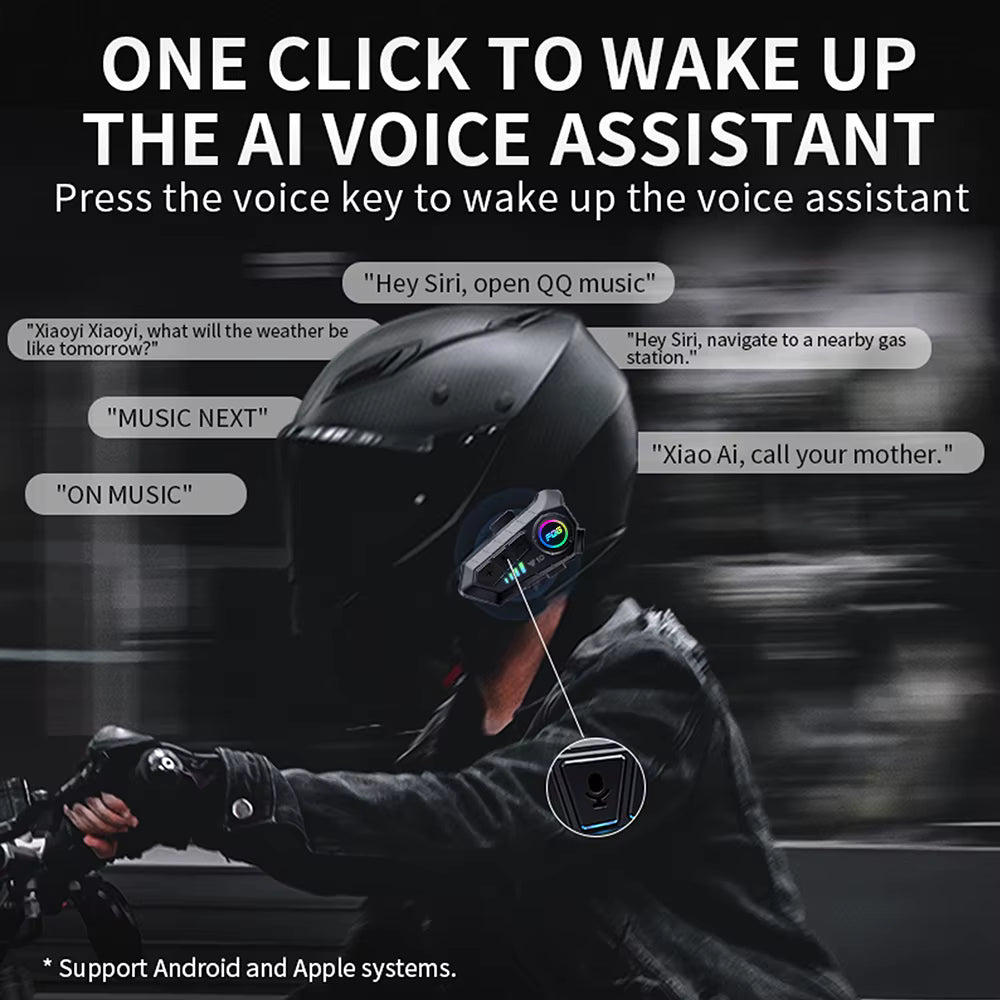 Bluetooth 5.3 Helmet Headset Wireless