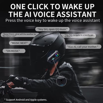 Bluetooth 5.3 Helmet Headset Wireless